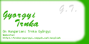 gyorgyi trnka business card